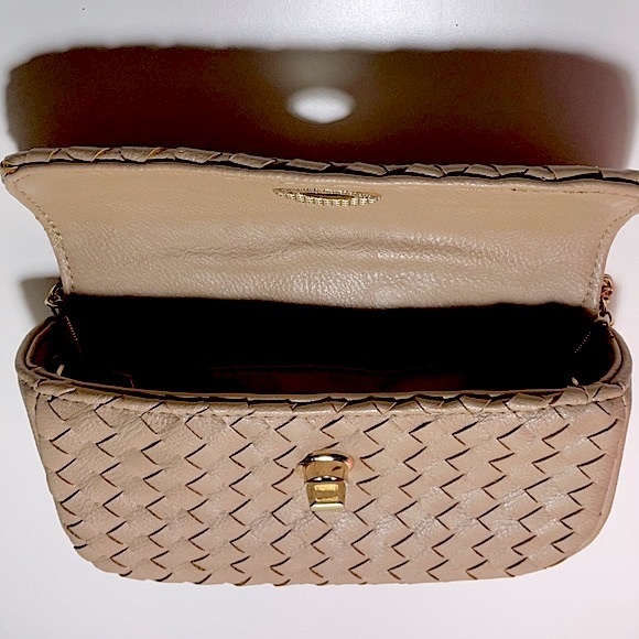 Fond Singapore | Woven PU Crossbody Bag | NWT | Beige - Picture 5 of 11